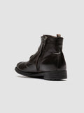 HIVE 005 - Dark Brown Leather Zipped Boots - 3