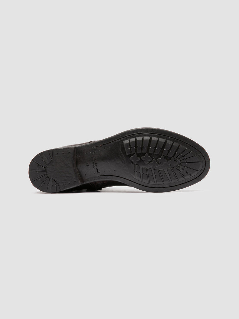 HIVE 005 - Dark Brown Leather Zipped Boots