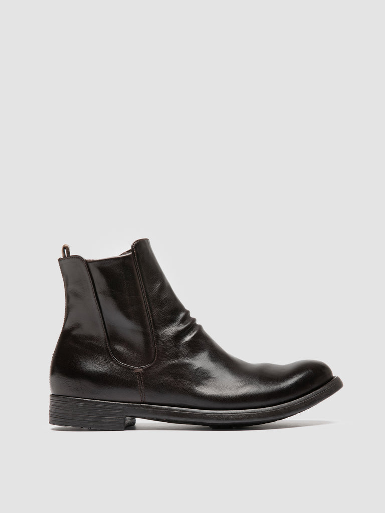 HIVE 036 - Dark Brown Leather Ankle Boots