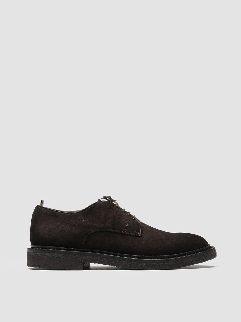 HOPKINS CREPE 110 Chocolate - Brown Suede Derby Shoes Men Officine Creative - 1