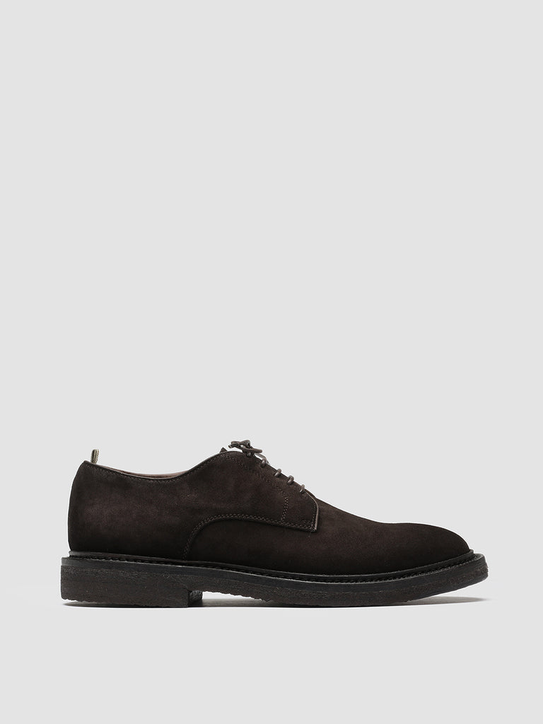 HOPKINS CREPE 110 Chocolate - Brown Suede Derby Shoes