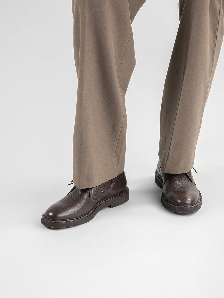 HOPKINS FLEXI 202 Ebano - Brown Leather Chukka Boots Men Officine Creative - 6