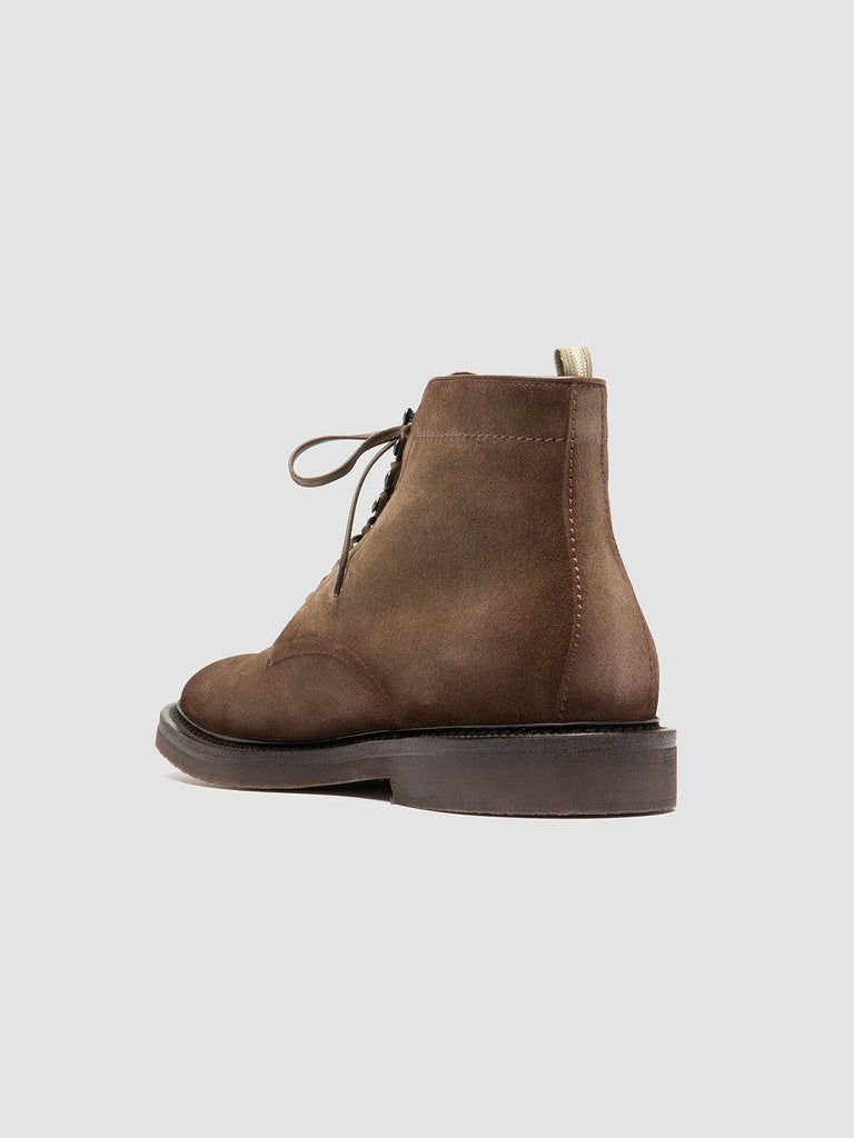 HOPKINS FLEXI 203 - Taupe Suede Lace-up Boots