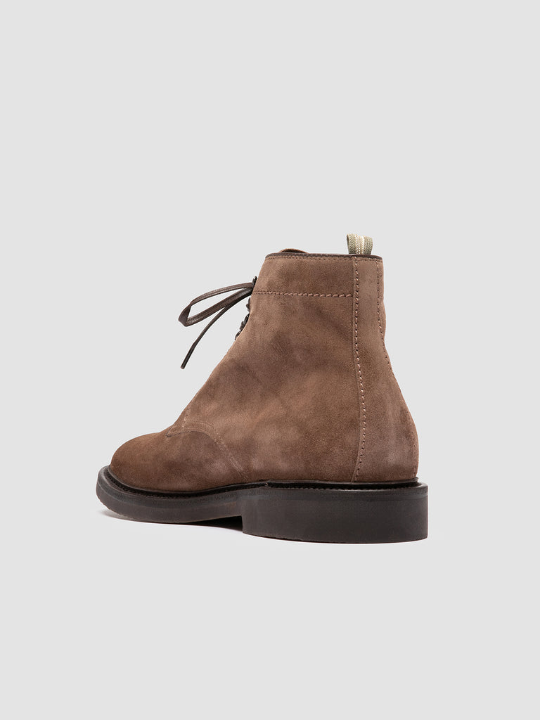 HOPKINS FLEXI 203 - Taupe Suede Lace-up Boots