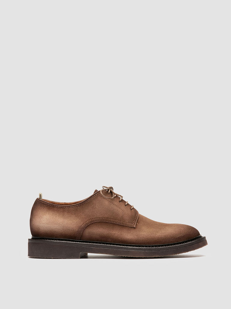 HOPKINS FLEXI 208 - Brown Suede Oxford Shoes