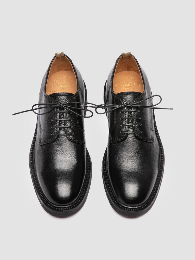 HOPKINS FLEXI 208 - Black Leather Oxford Shoes-hover