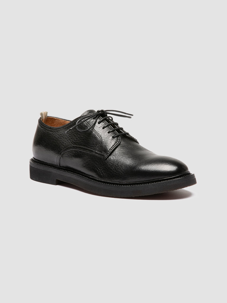 HOPKINS FLEXI 208 - Black Leather Oxford Shoes