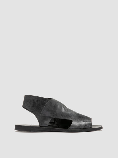 Womens Black Leather Sandals: ITACA 033 – Officine Creative