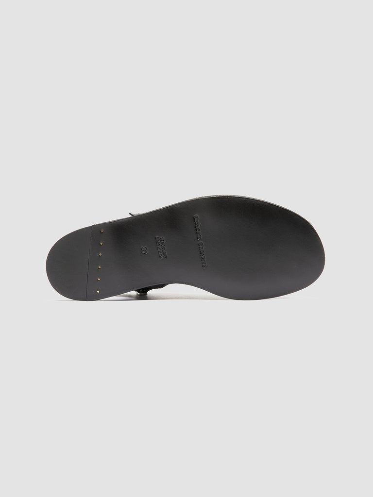 ITACA 033 - Black Leather Sandals