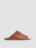 ITACA 049 Santiago - Brown Leather Slide Sandals Women Officine Creative - 1