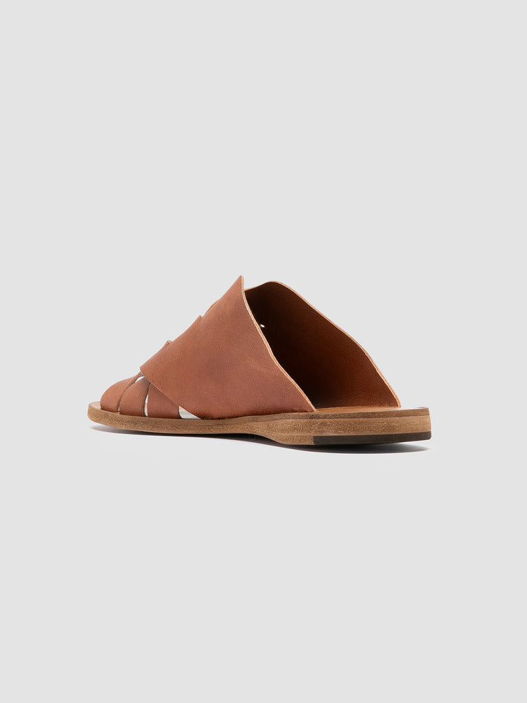 ITACA 049 Santiago - Brown Leather Slide Sandals Women Officine Creative - 4