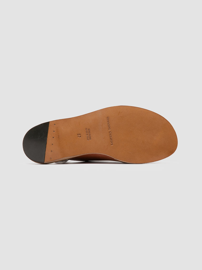 ITACA 049 Santiago - Brown Leather Slide Sandals Women Officine Creative - 5