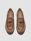 IVIES 002 - Light Brown Suede Tassel Loafers - 1