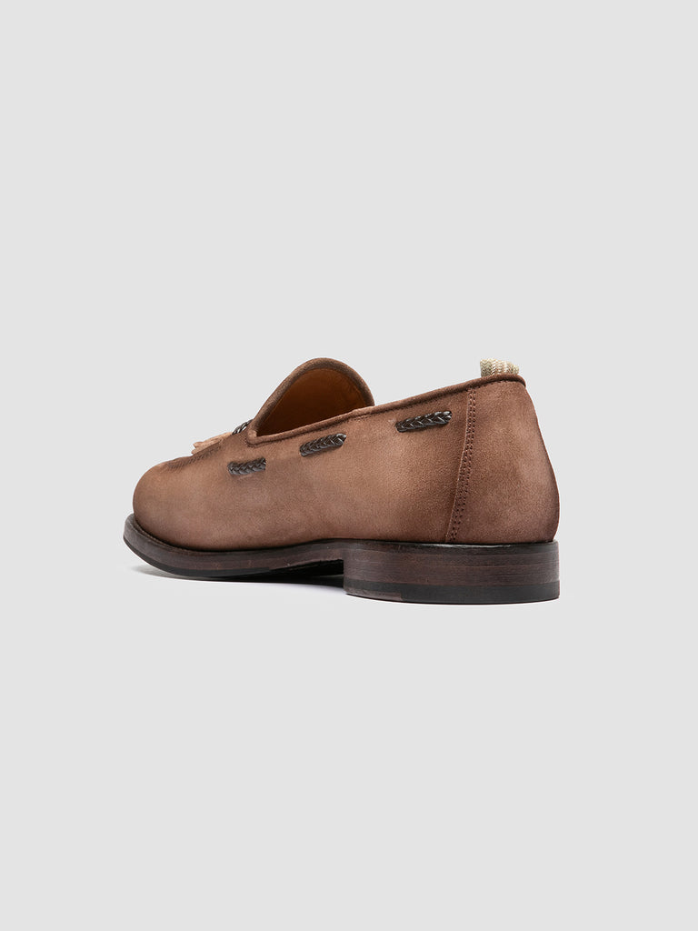 IVIES 002 - Light Brown Suede Tassel Loafers