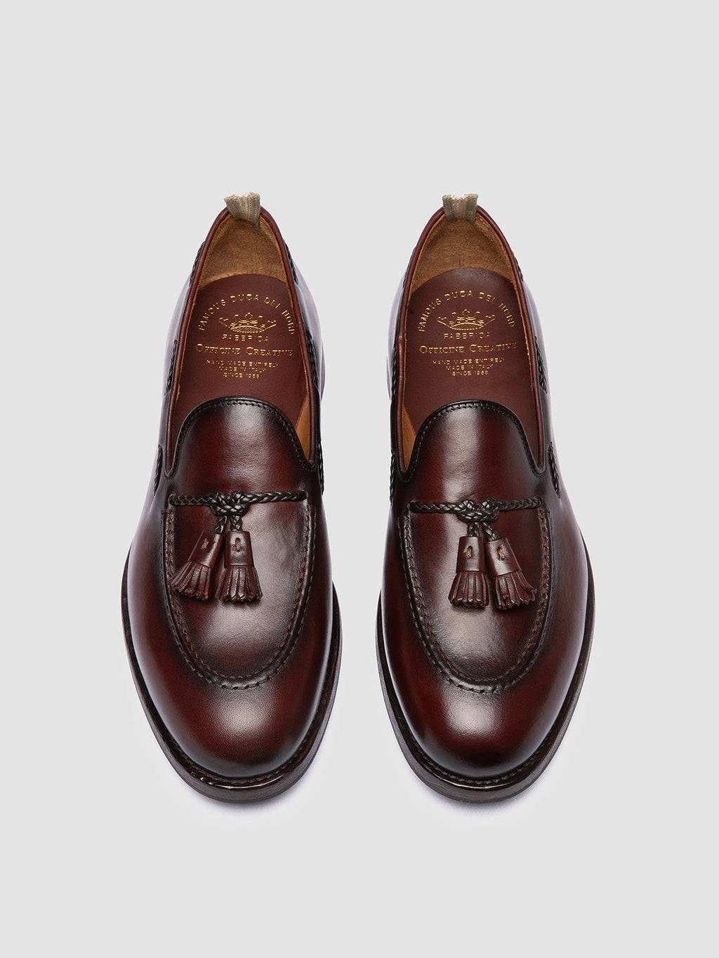 IVIES 002 - Dark Brown Leather Tassel Loafers - 1
