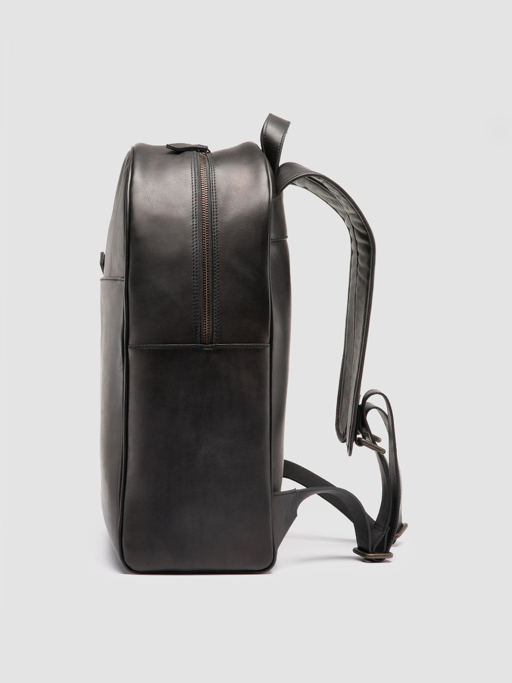 JEROME 004 - Gray Leather Backpack