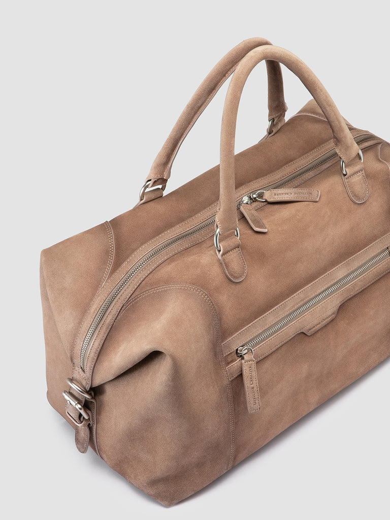 JULES 002 - Taupe Suede Weekender