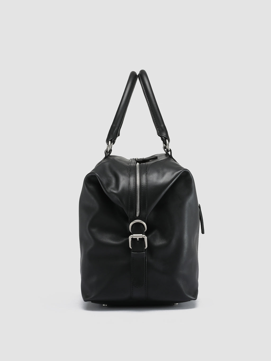 JULES 002 Nero - Black Leather Weekender Men Officine Creative - 3