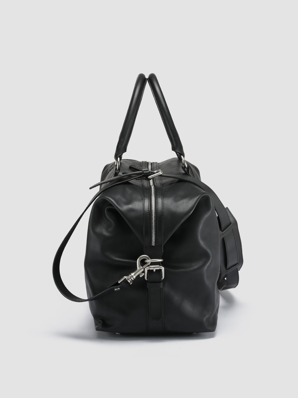 JULES 002 Nero - Black Leather Weekender Men Officine Creative - 5