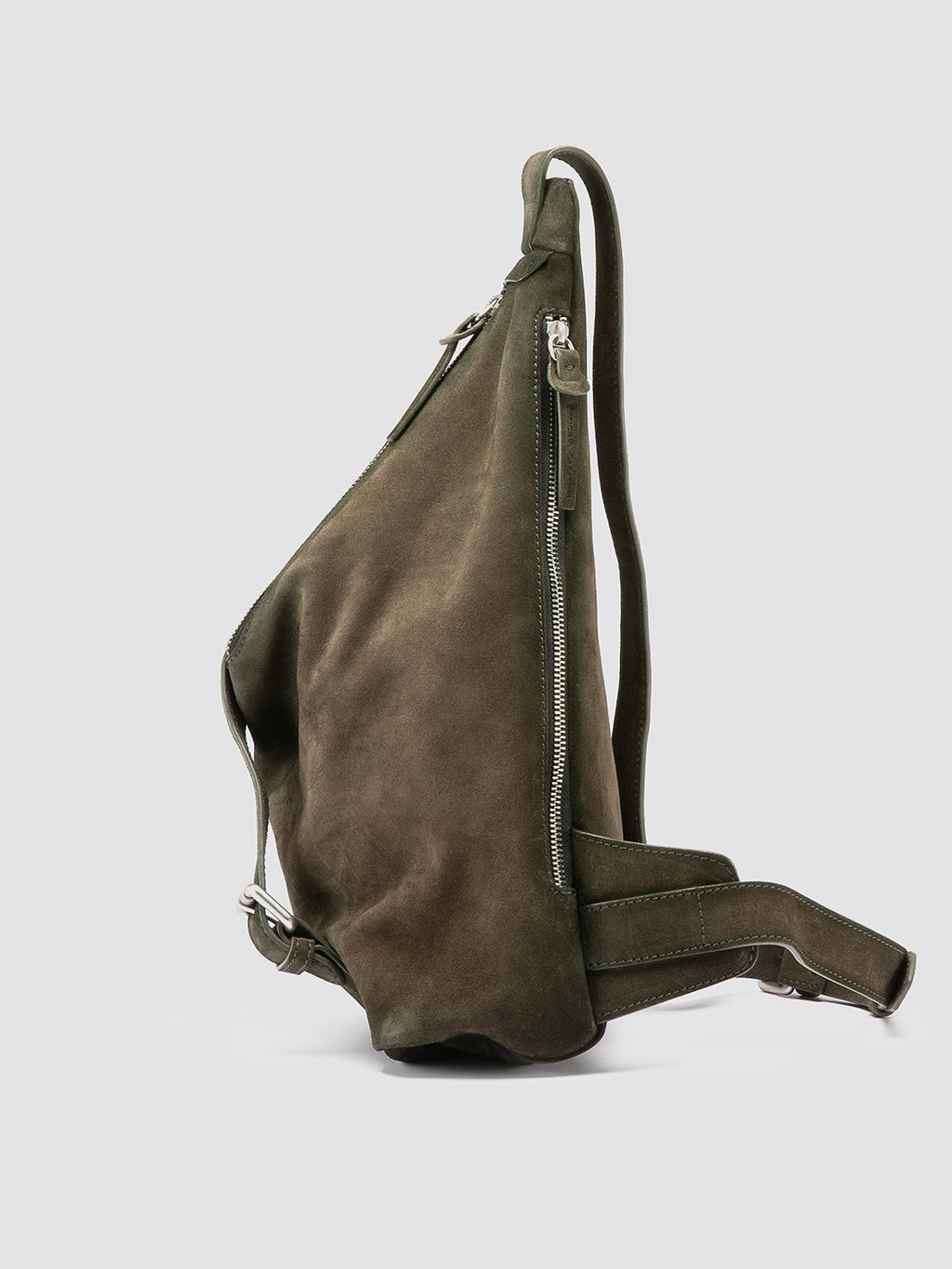 JULES 004 - Green Suede Waist Pack - 4