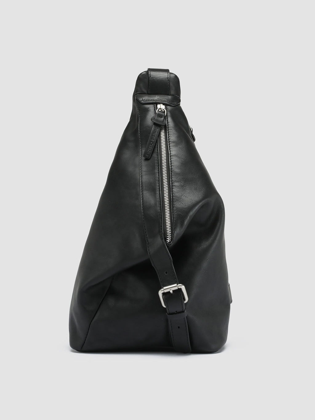 JULES 004 - Black Leather Waist Pack - 0