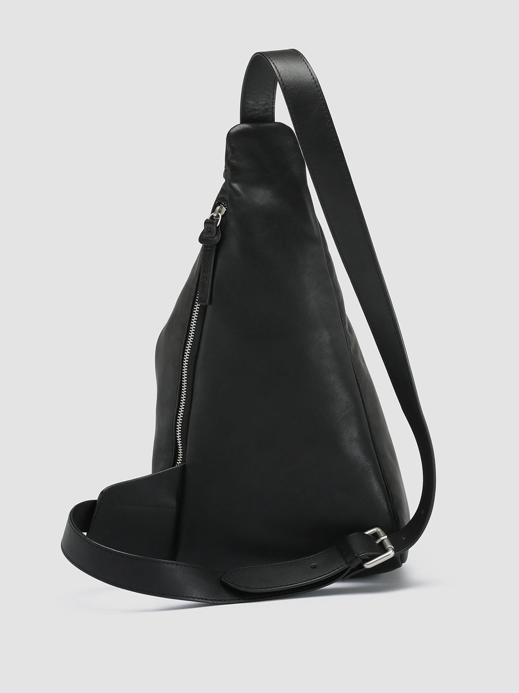 JULES 004 - Black Leather Waist Pack - 3