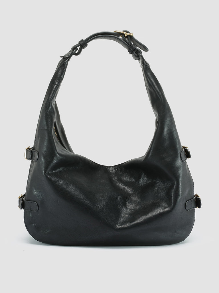 JULIE 001 Nero - Black Leather Shoulder Bag Officine Creative - 4