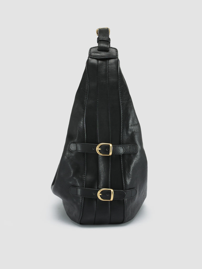 JULIE 001 Nero - Black Leather Shoulder Bag Officine Creative - 5