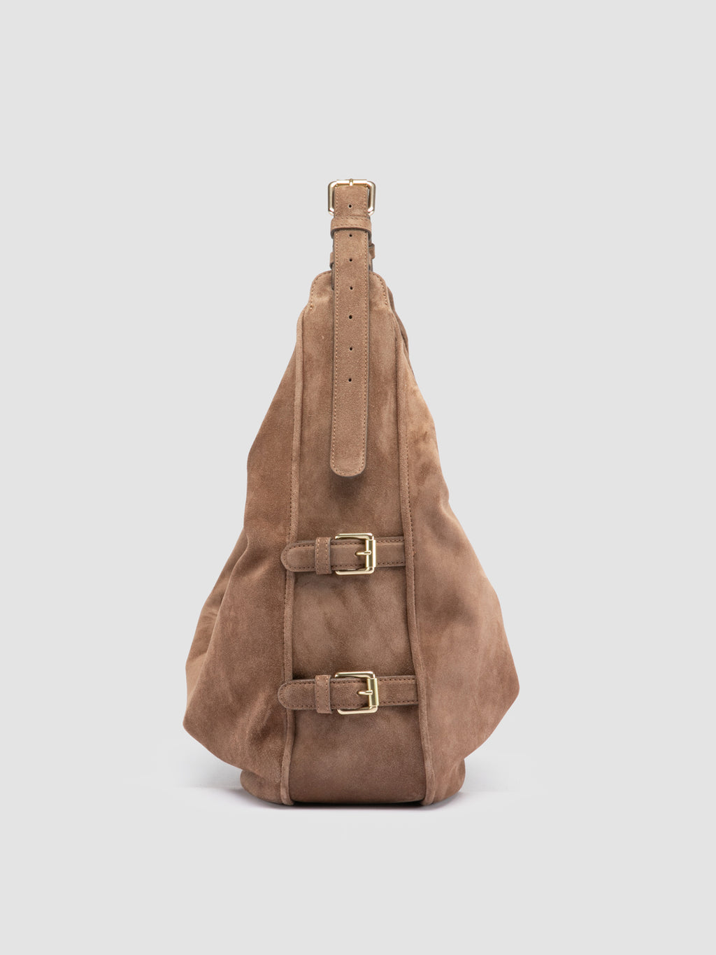 JULIE 015 - Brown Suede Shoulder Bag - 2