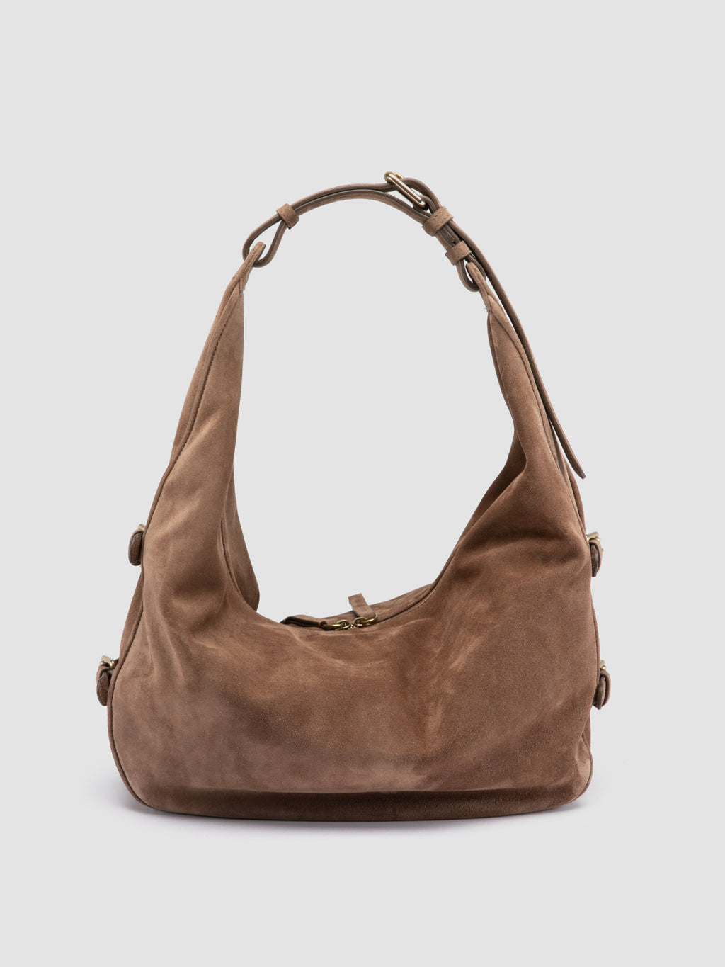 JULIE 015 - Brown Suede Shoulder Bag - 3