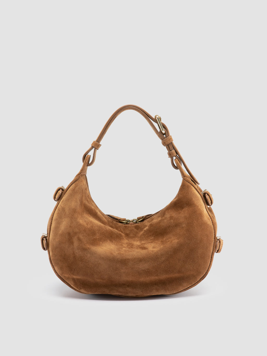 JULIE 016 - Light Brown Suede Shoulder Bag - 3