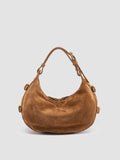 JULIE 016 - Light Brown Suede Shoulder Bag - 3