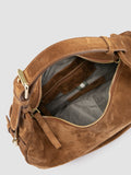 JULIE 016 - Light Brown Suede Shoulder Bag - 4
