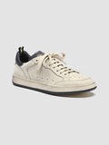 KAREEM 105 - White Leather and Suede Sneakers Women Officine Creative - 3