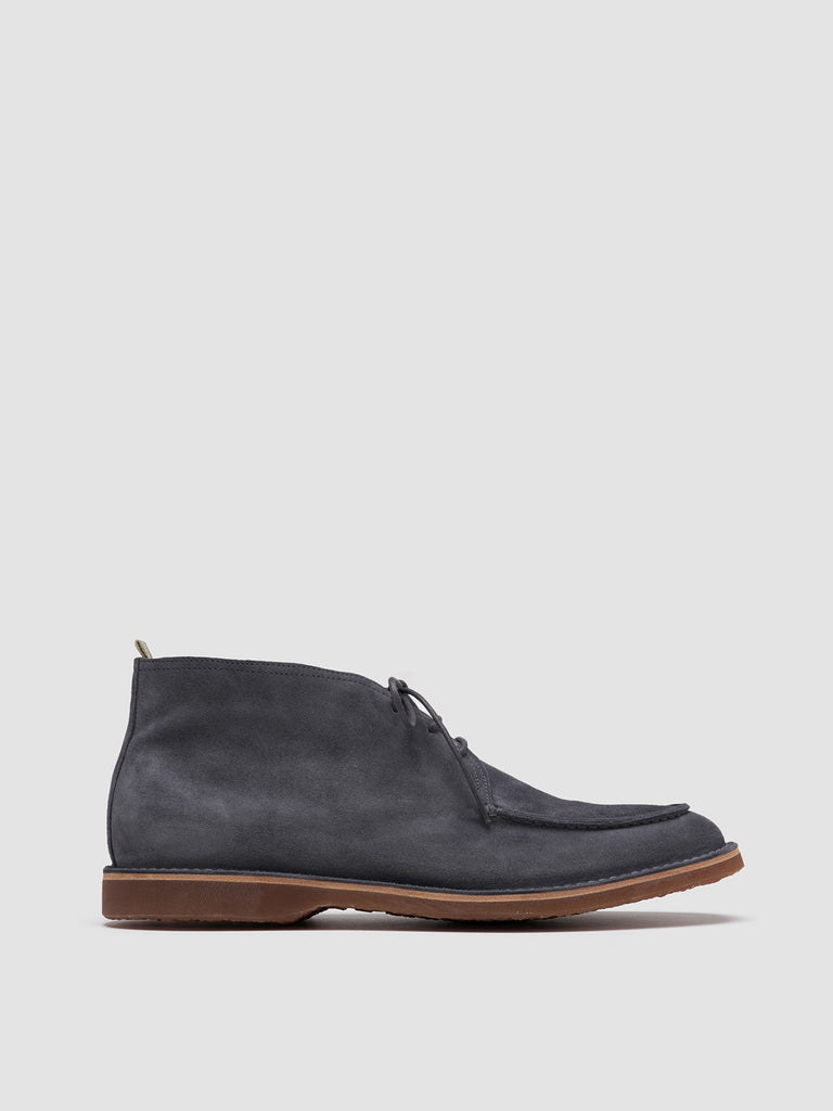 KENT 002 - Blue Suede Ankle Boots