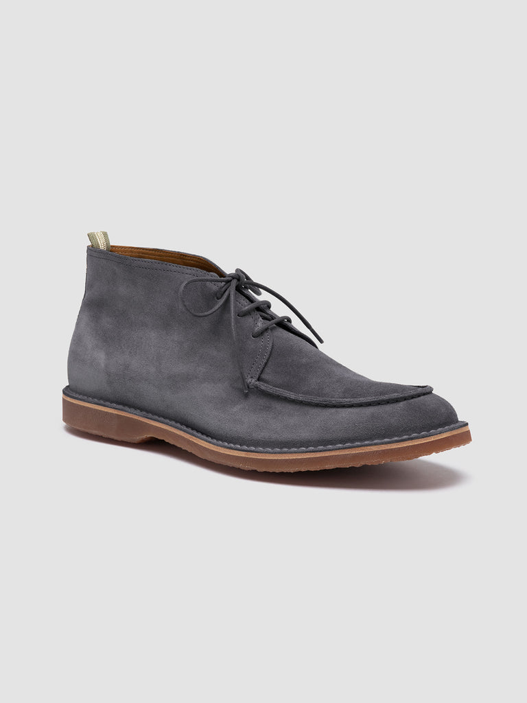KENT 002 - Blue Suede Chukka Boots