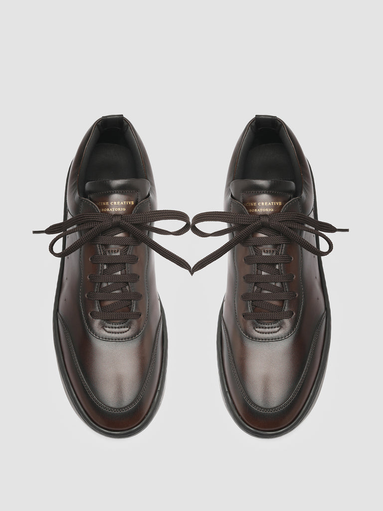 KYLE LUX 001 Moro - Brown Leather Sneakers