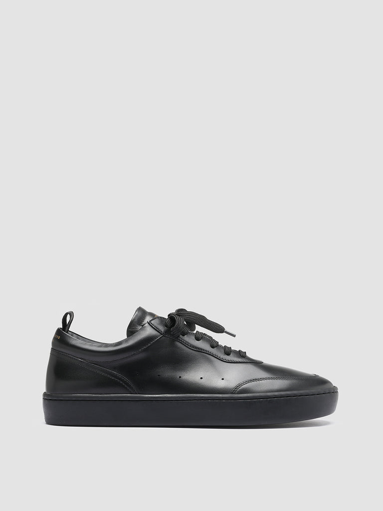 KYLE LUX 001 Nero - Black Leather Sneakers