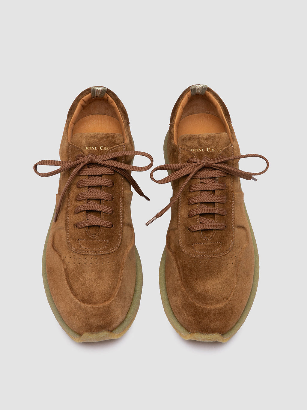 LEGEND 001 - Brown Suede Low Top Sneakers - 1