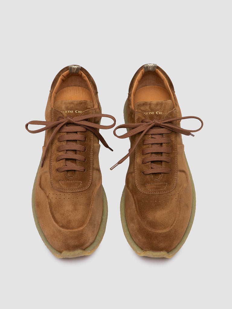 LEGEND 001 - Brown Suede Low Top Sneakers