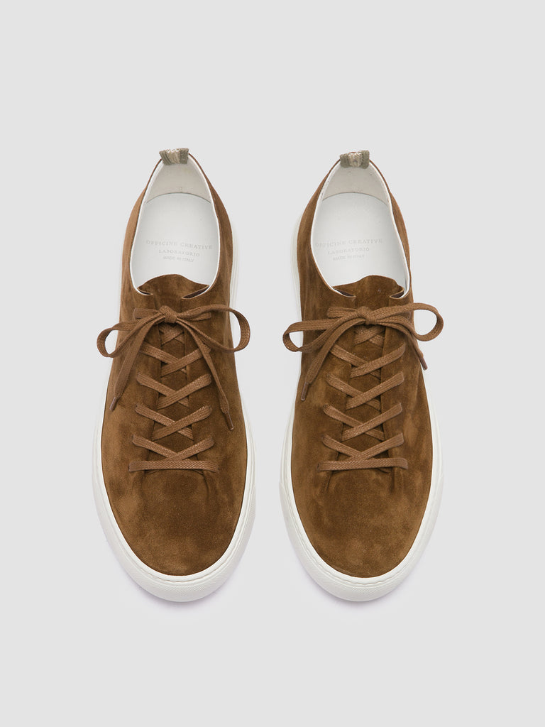 LEGGERA 001 - Brown Suede Low Top Sneakers