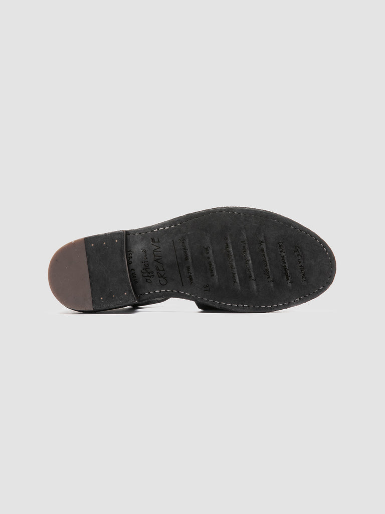 LEGRAND 164 Nero - Black Leather Fisherman Sandals Women Officine Creative - 5