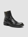 LEGRAND 169 - Dark Green Leather Zipped Boots - 2
