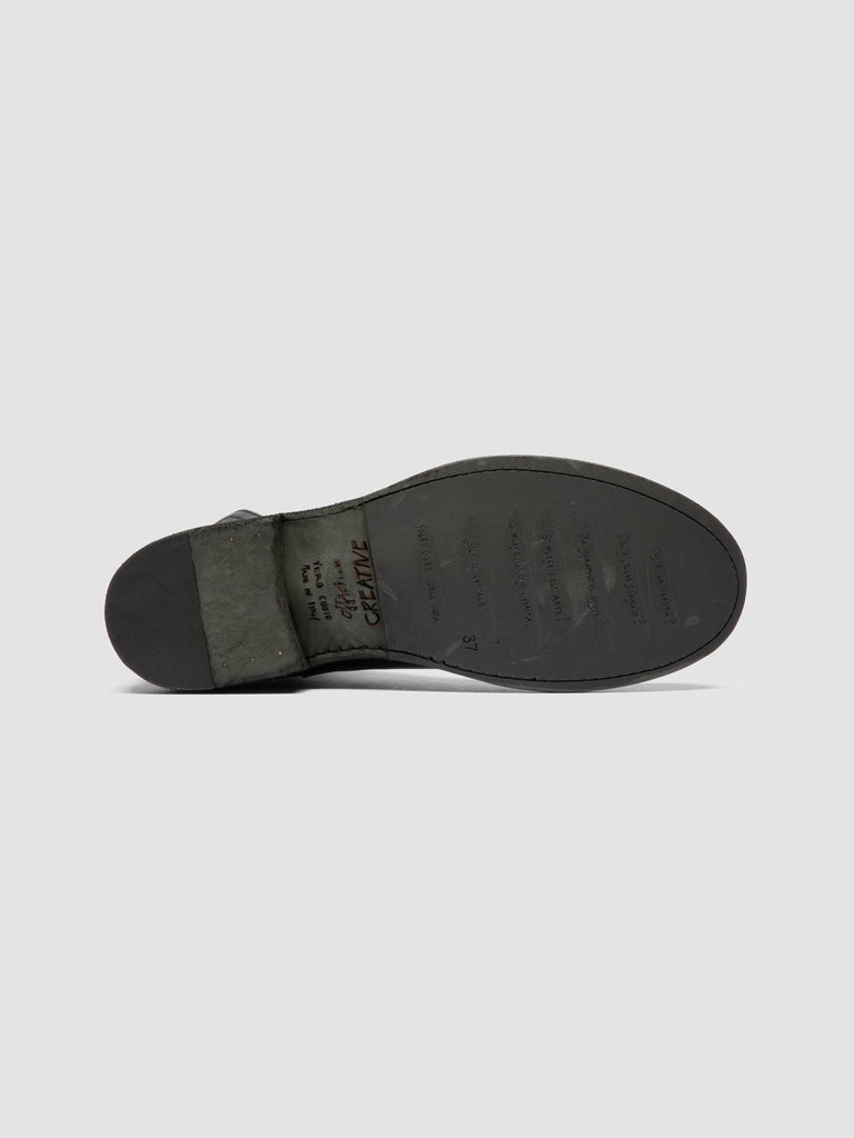 LEGRAND 169 - Dark Green Leather Zipped Boots
