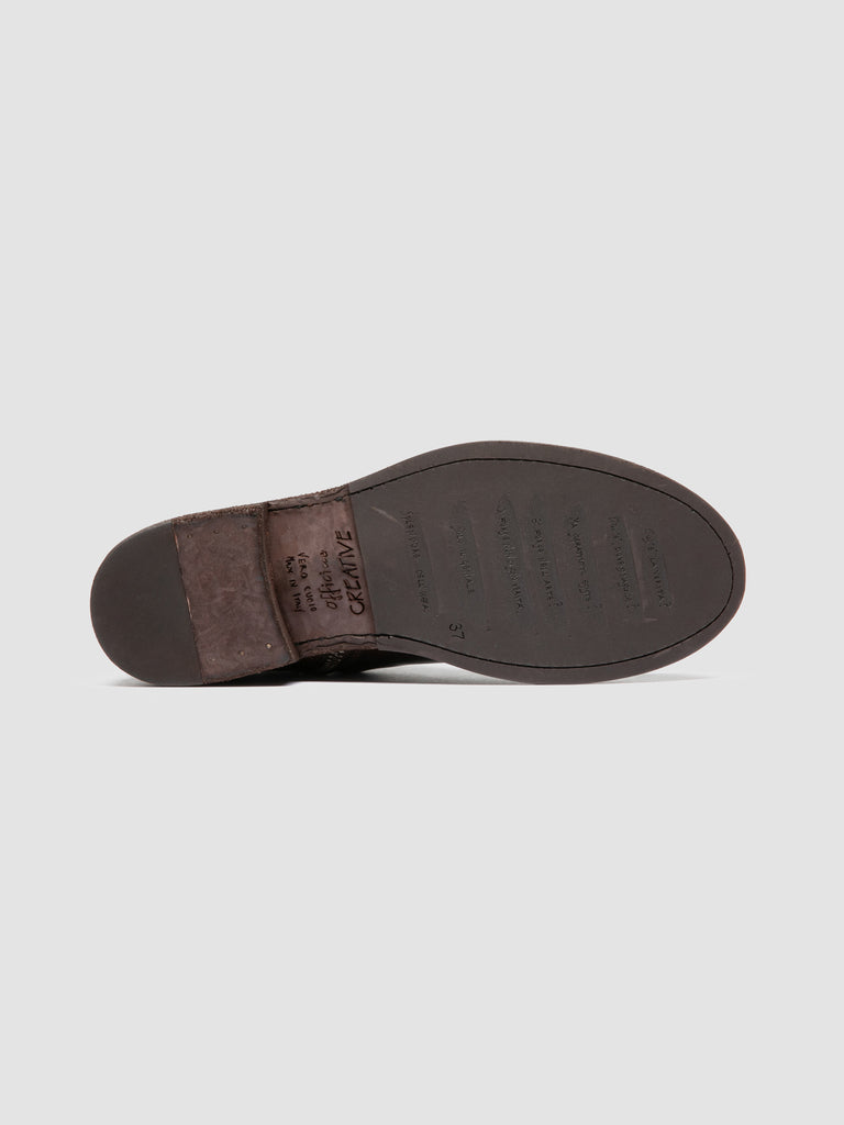 LEGRAND 171 - Dark Brown Leather Zipped Boots