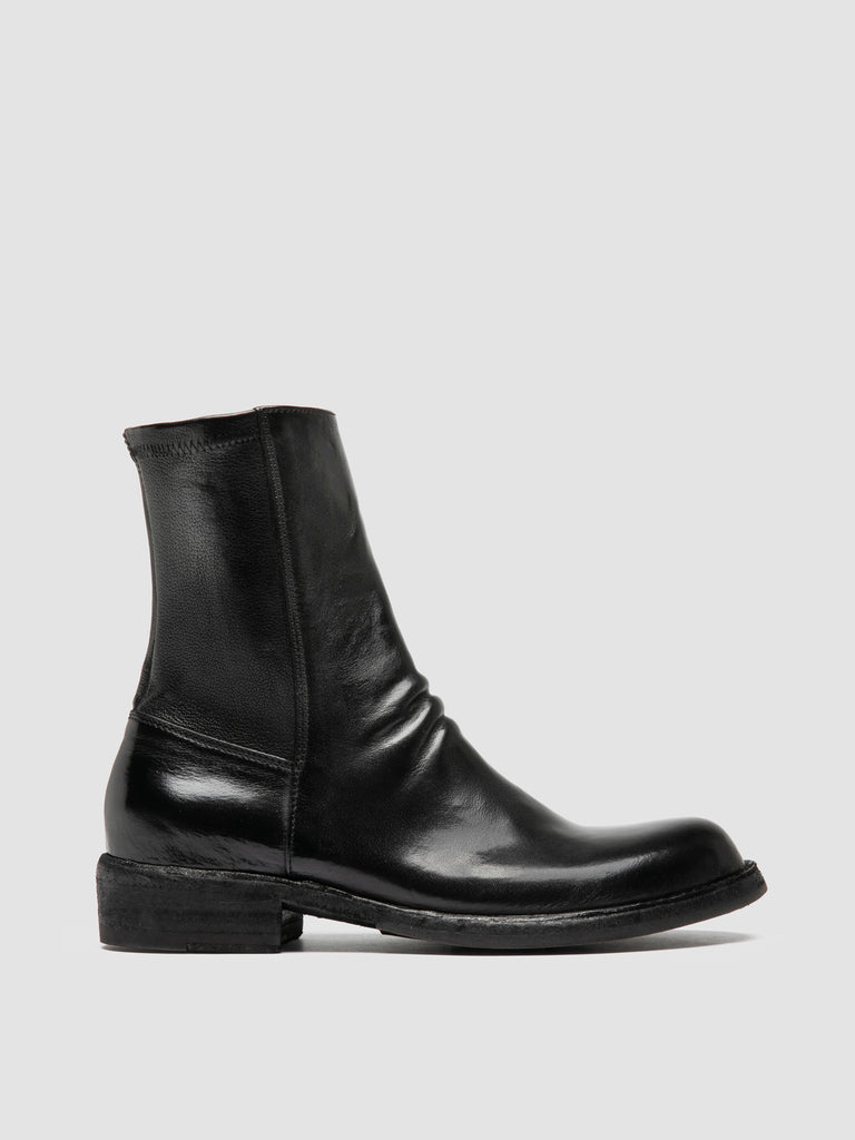 LEGRAND 171 - Black Leather Zipped Boots