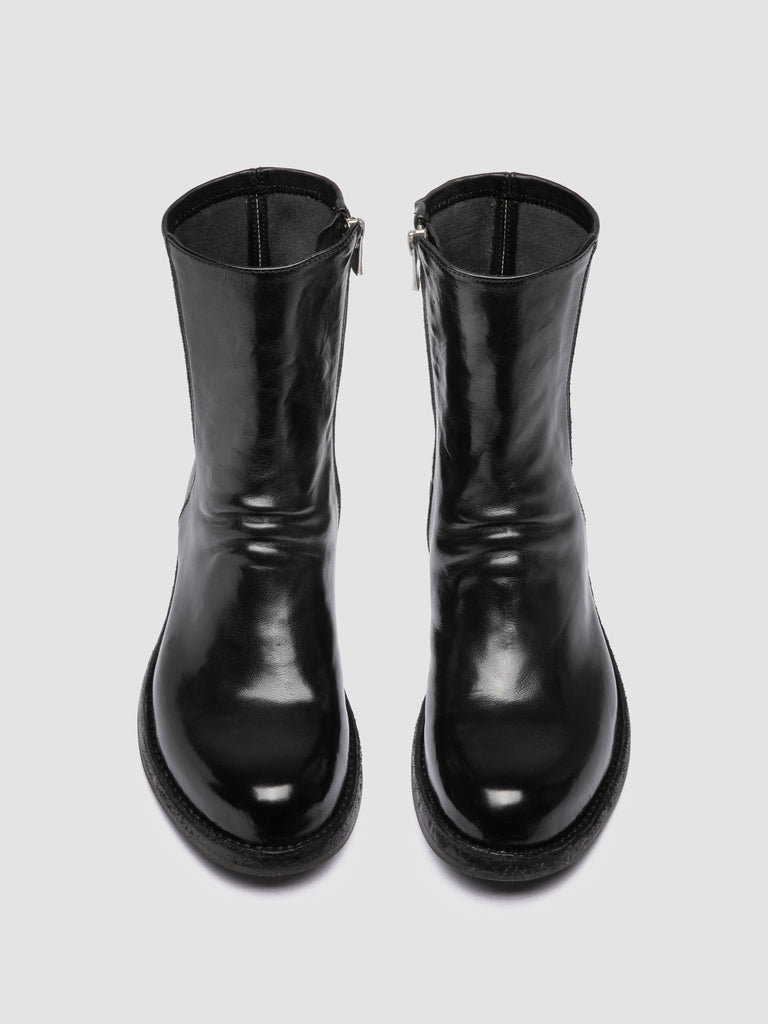 LEGRAND 171 - Black Leather Zipped Boots