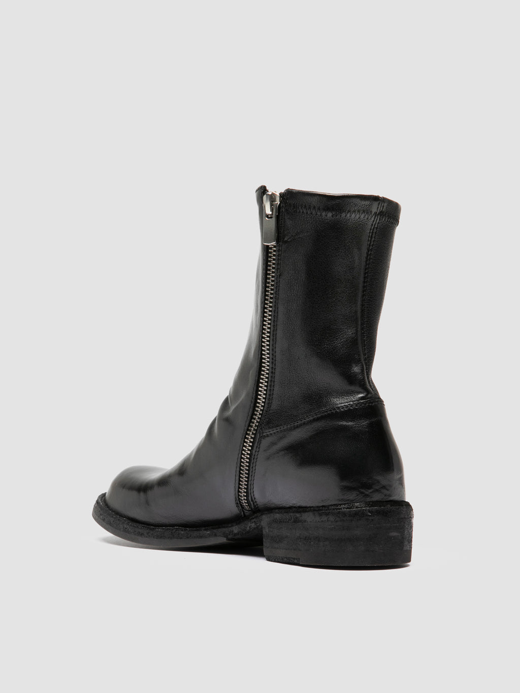 LEGRAND 171 - Black Leather Zipped Boots - 3
