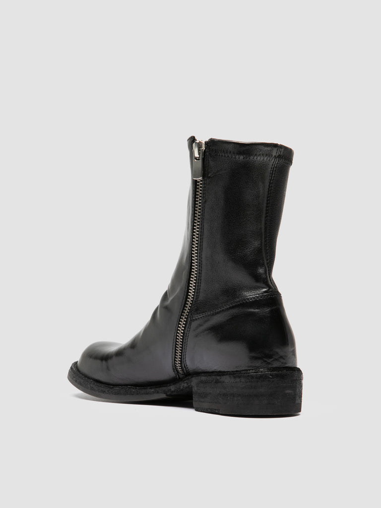 LEGRAND 171 - Black Leather Zipped Boots