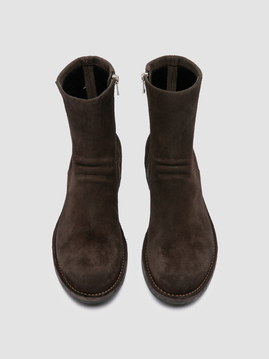 LEGRAND 171 - Dark Brown Suede Zipped Boots - 1